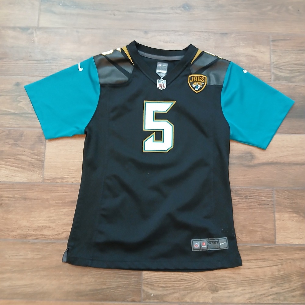 Jacksonville Jaguars Football Jersey Kids Youth Extra large Black Nike Bortles 5